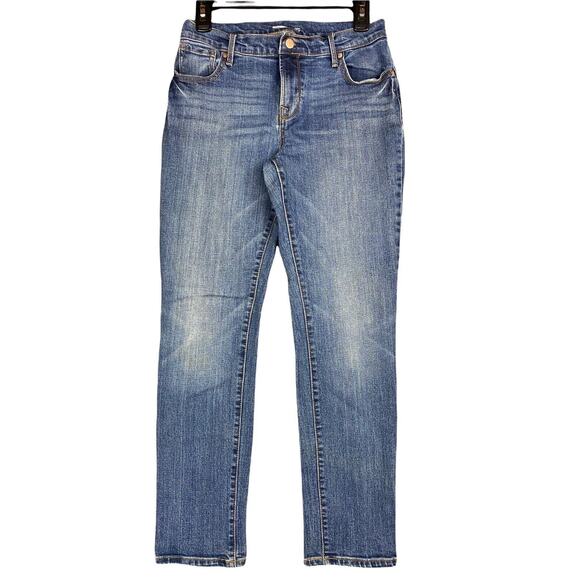 Old Navy Jeans Womens 4 Short Blue Alamo Curvy Straight Stretch Denim Pockets - Picture 1 of 12